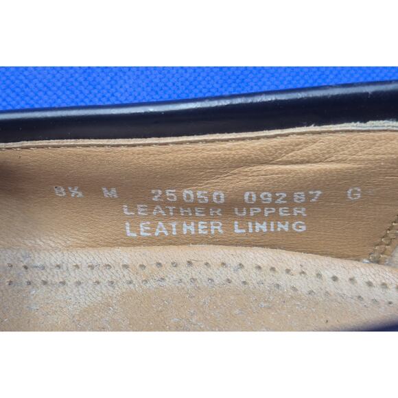 BOSTONIAN Florentine Black Leather Tassel Loafers Men Size 8.5 Made in India - Picture 12 of 14